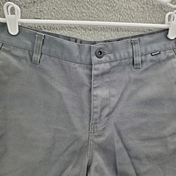 Hurley Mens Cz Chino Walkshorts Gray Size 33 - Picture 2 of 12